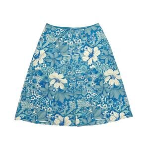 VALERIE STEVENS Blue Floral Full Skirt | 4